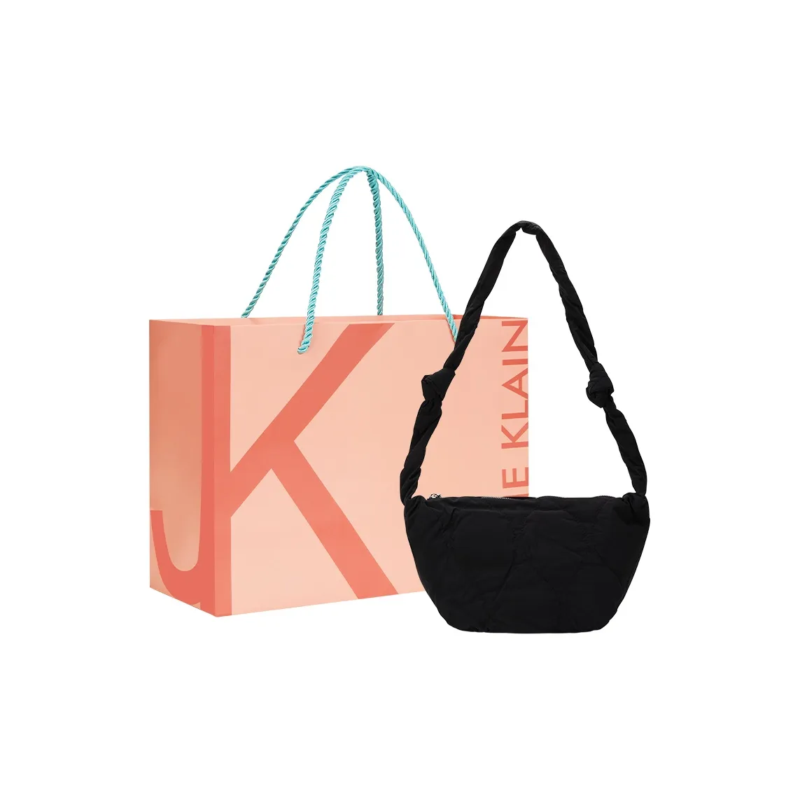 JANE KLAIN Хлопок Пельмени Сумка Сумка через плечо Сумка на плечо Женская Черная Экрю Желтая