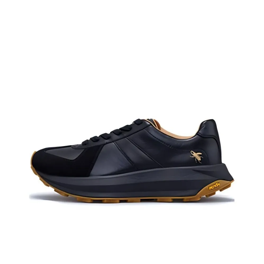 TSUBO CR Gat Амортизация Износостойкий Низкий Топ Повседневная Обувь Унисекс Черный