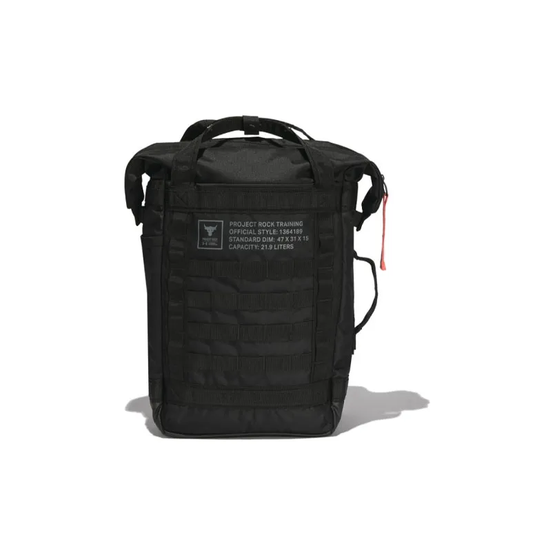 Under Armour Polyester Travel Bag, Gym Bag, Backpack Medium Size Unisex Black