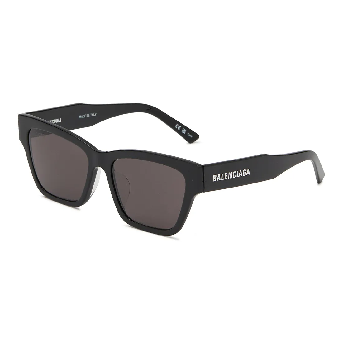 Balenciaga Acetate Square Sunglasses Men's Black