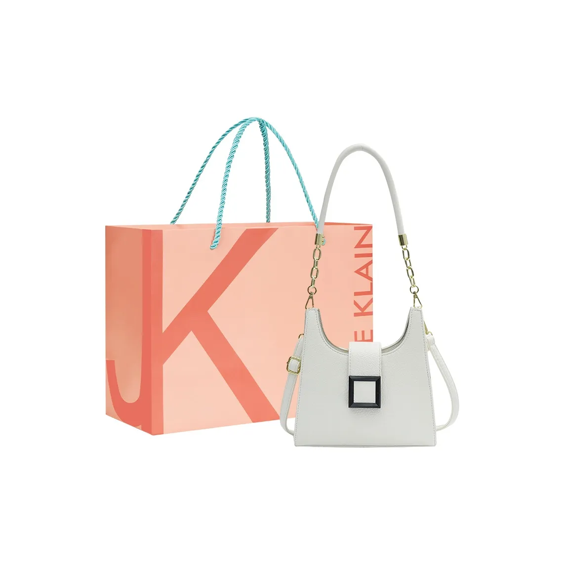 JANE KLAIN ПУ (полиуретан) Сумка через плечо Стандартная Женская Белая Розовая Зеленая