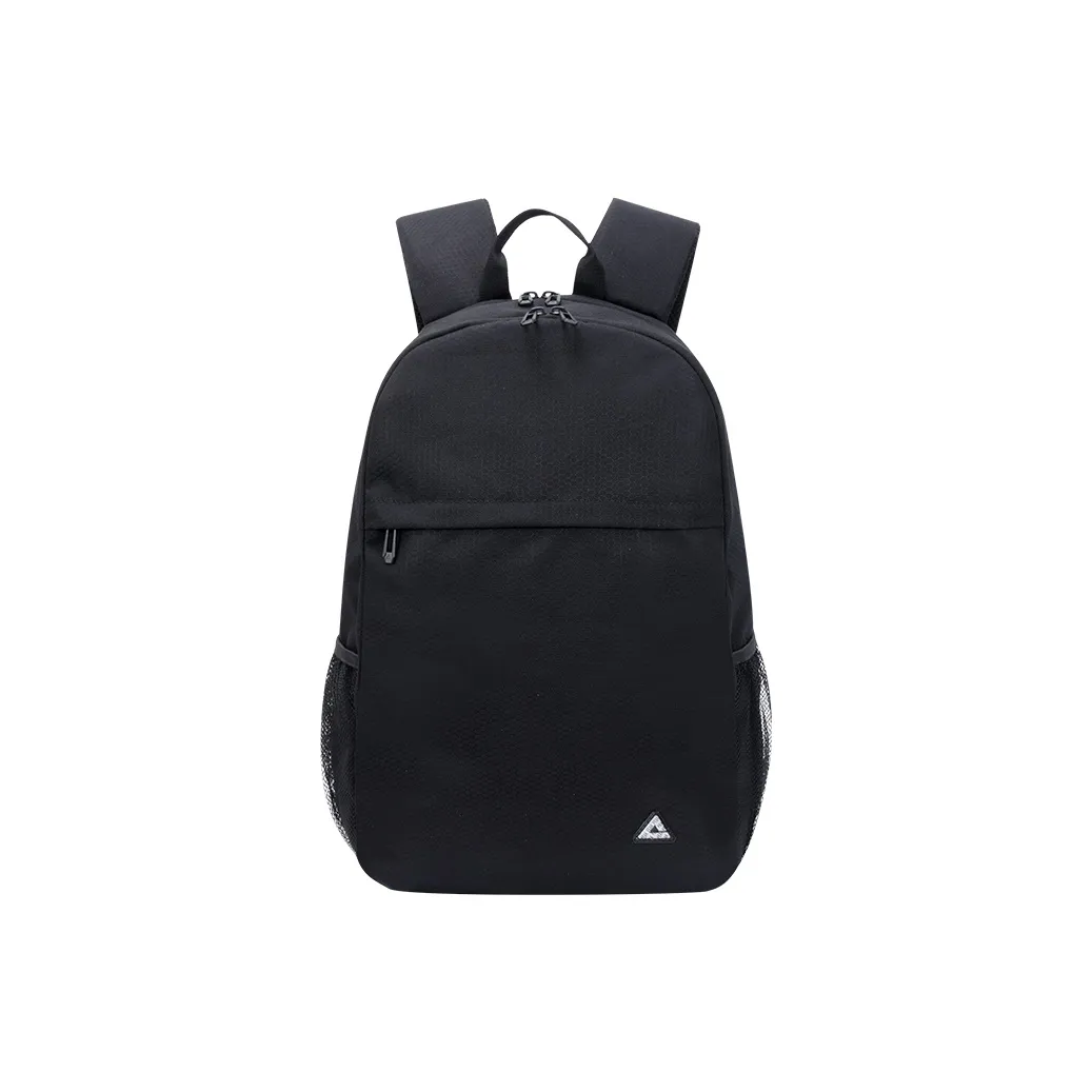 PEAK Simple Line Fabric Backpacks Regular Unisex Black