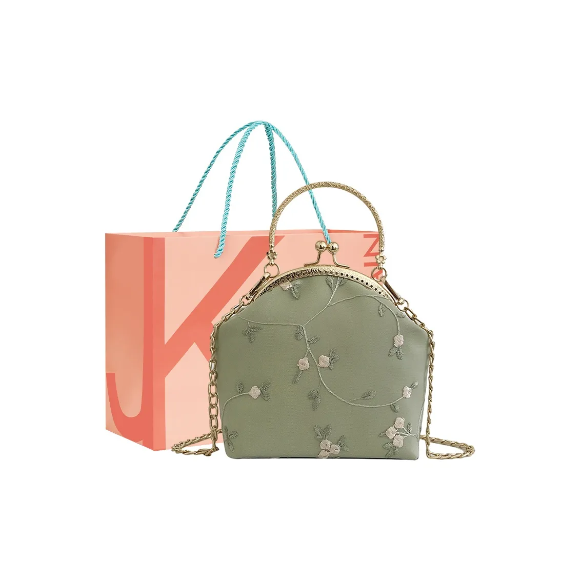 JANE KLAIN Сумка через плечо Сумка Маленькая Женская Белая Зеленая Розовая