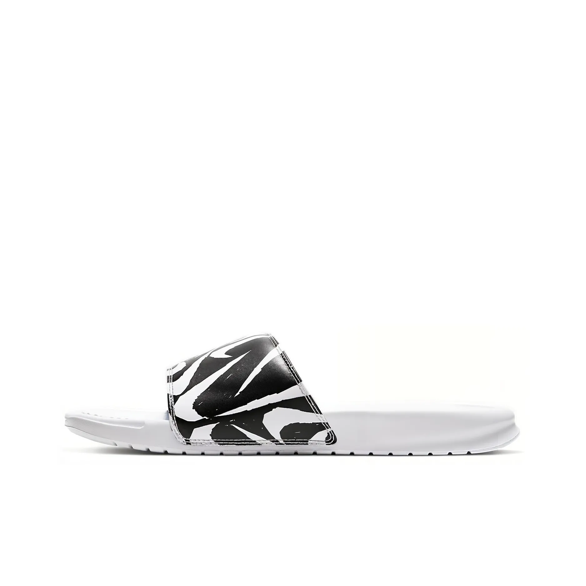 Nike Benassi Jdi Print Slide 'White Black Swoosh'