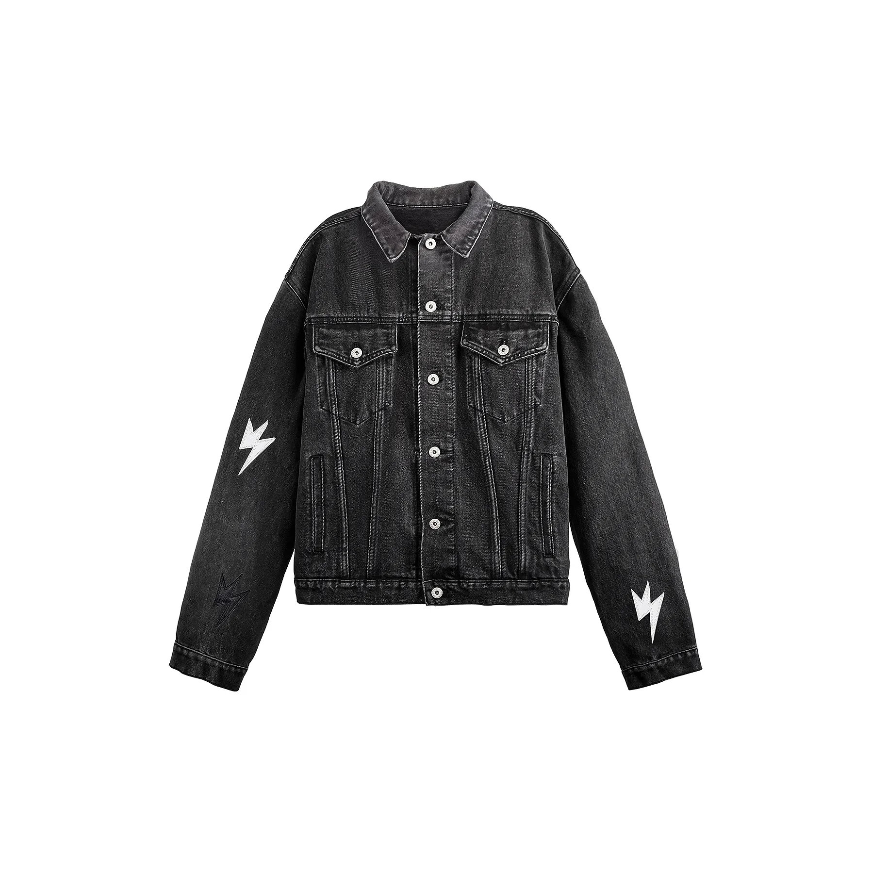 Amexnocap Denim Jacket Unisex Black