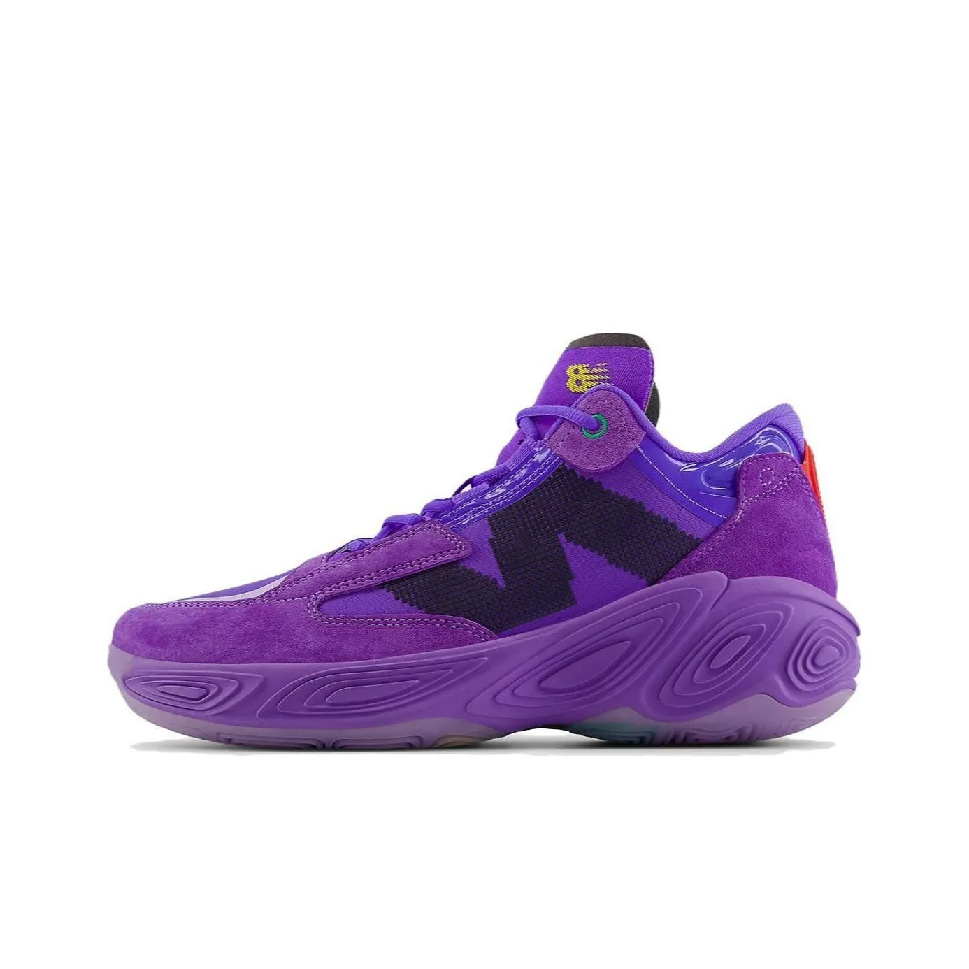 New Balance NB Fresh Foam BB V2 Bb V2 Cushioning Wear Resistant Mid Top Basketball Shoes Men's Purple