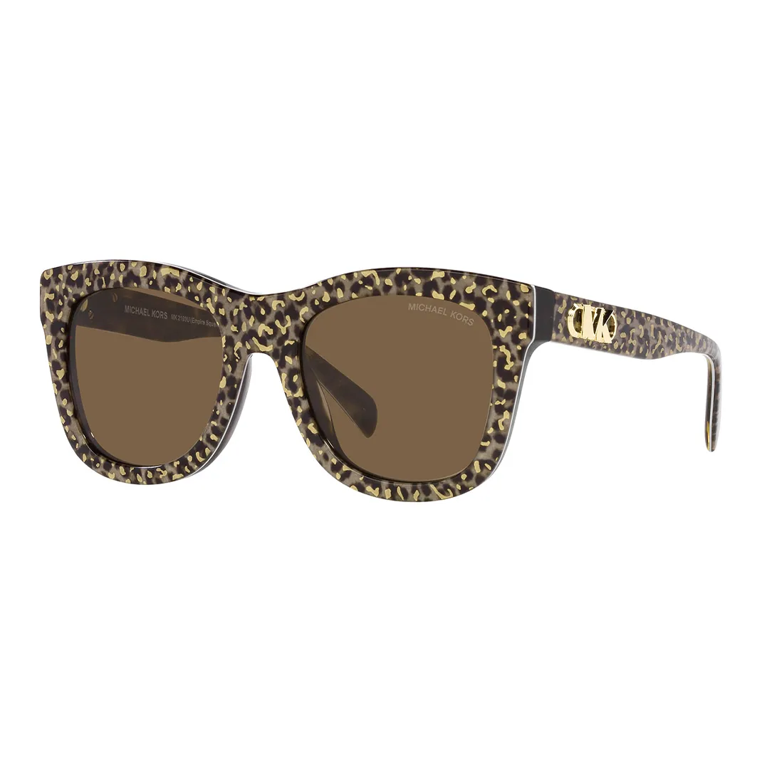 MICHAEL KORS Oval Sunglasses Women's Brown