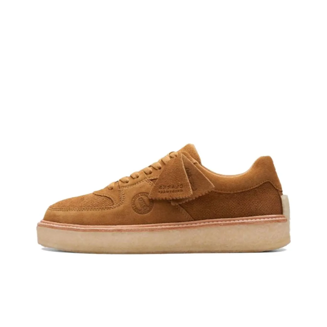 Clarks Skateboard Shoes Men Low-Top Brown