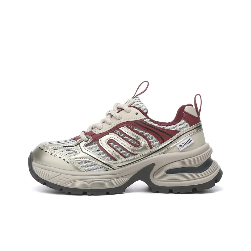 Jin Baichuan Breathable, Lightweight Coverage Mid Top Chunky Sneakers Women's