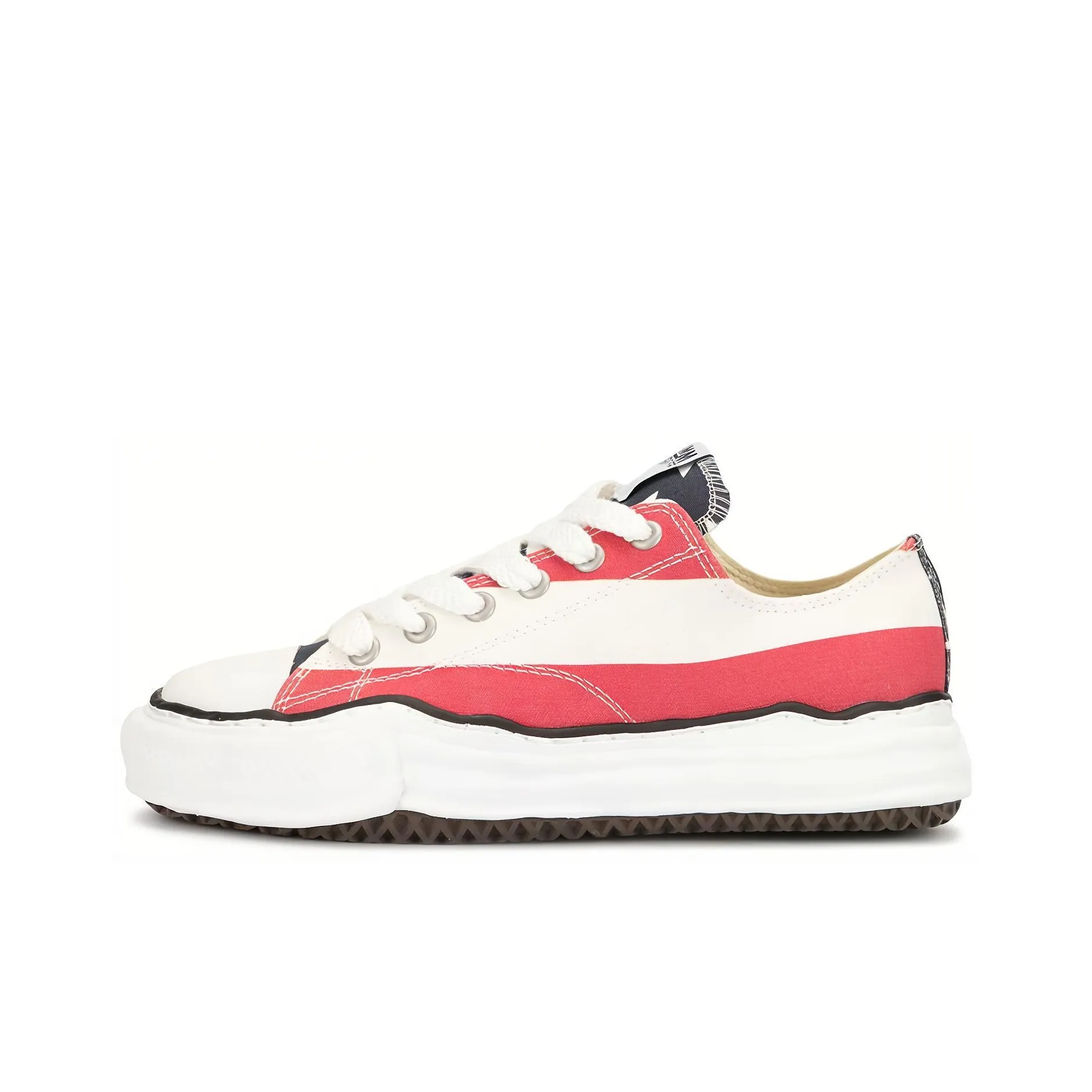MIHARA YASUHIRO Striped Stylish Skateboarding Shoes Men's