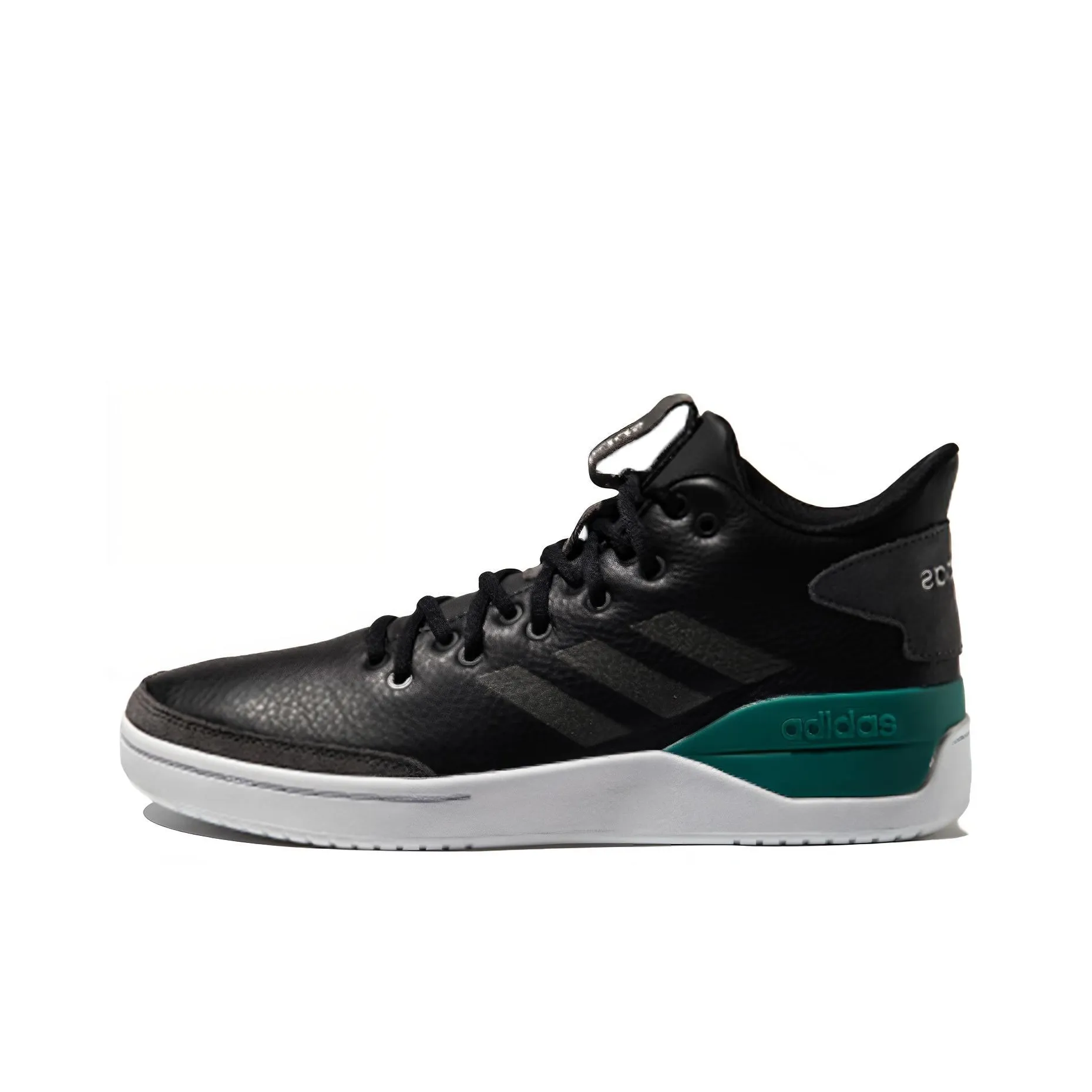 Adidas Neo BBALL90S Bball80s Slip Resistant Низкие Кроссовки для скейтбординга Мужские Черно-белые-зеленые