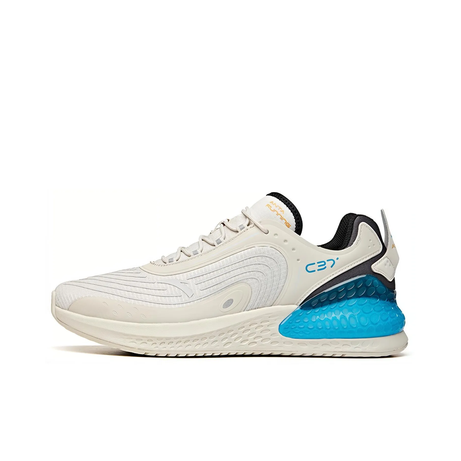 ANTA RUNNING Collection Амортизаторы Slip-resistant и устойчивые к истиранию Низкий топ Беговые кроссовки Мужские Серый Черный Синий