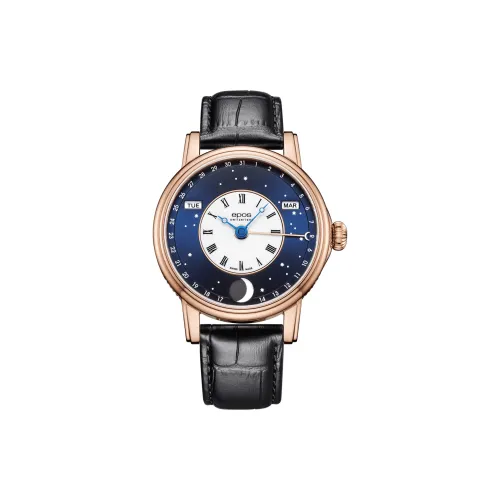 EPOS Автоматический Механический Movement Мужские Часы 41,7mm*41,7mm*10,7mm Синий