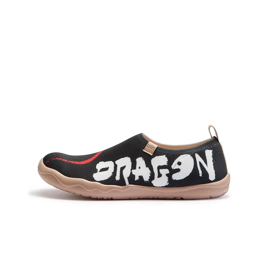 U.IN Painted Travel Shoes-Year Of The Dragon Collection Breathable Low-Top Casual Shoes Men's