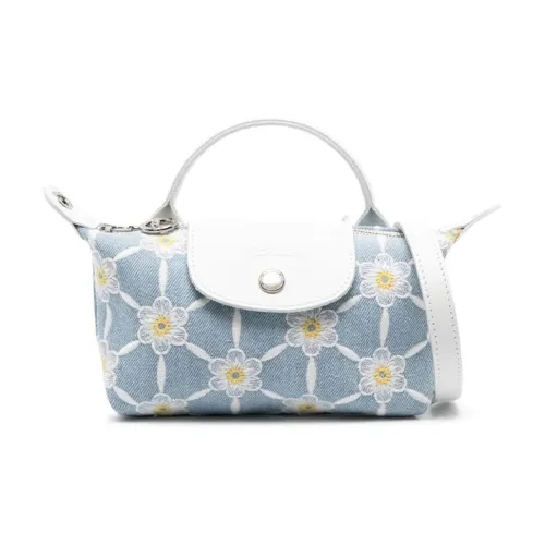 LONGCHAMP Le Pliage Клатчи Небесно-голубой Женские
