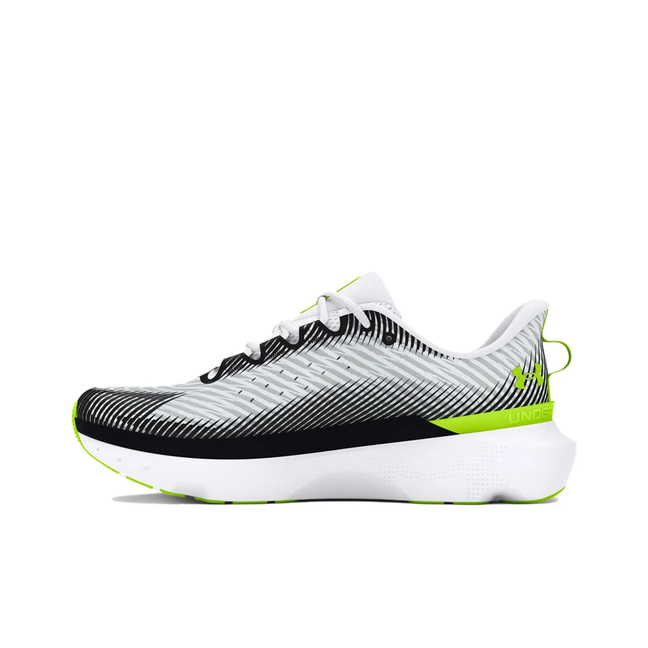 Under Armour Infinite Pro Abrasion Resistant Breathable Slip Resistant Low Top Running Shoes Men's White Black