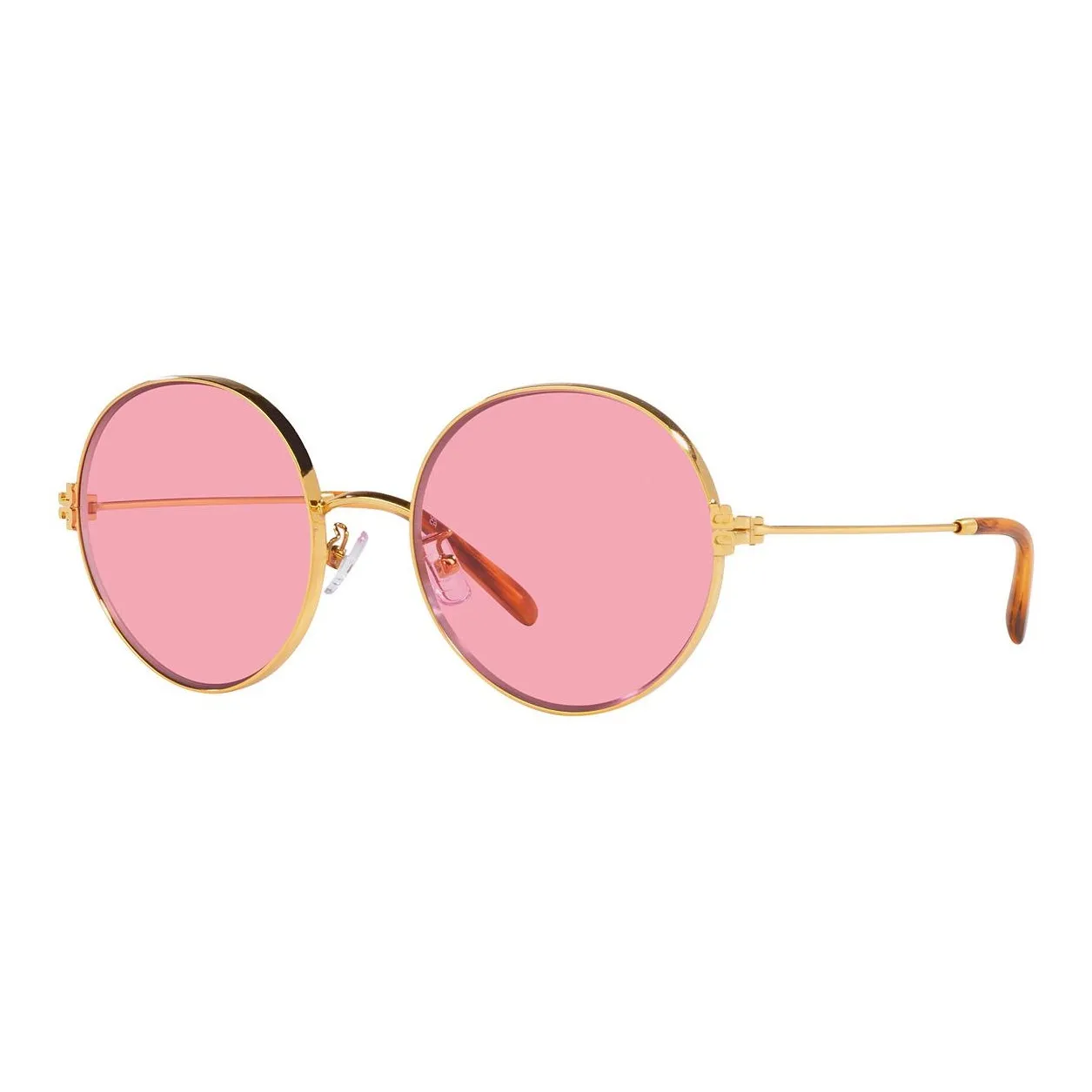 TORY BURCH Metal Round Sunglasses Women's Gold