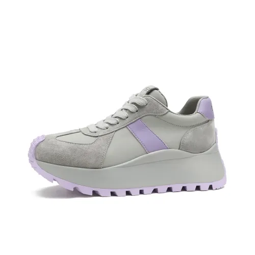 D Fuse SCANDINAVIA Толстоподошвенные кроссовки Low Top Серый/фиолетовый Женские