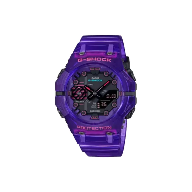 CASIO G SHOCK Collection Кварцевый механизм Смольный ремешок Часы 42,5*46*13,8 мм Мужские часы Черный циферблат