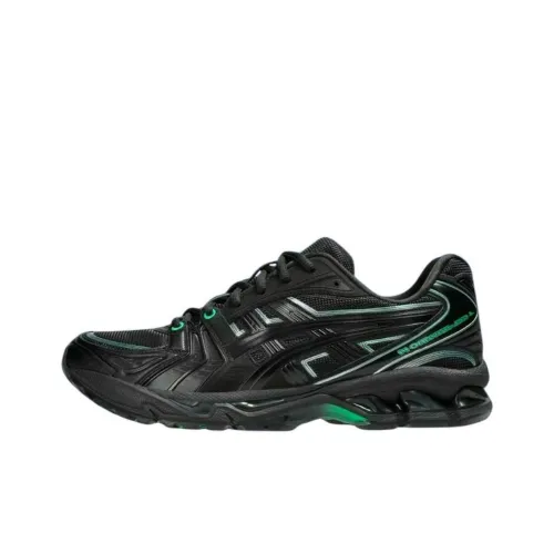 Asics Гель Kayano 14 Беговые кроссовки Низкие Черно-зеленые Унисекс