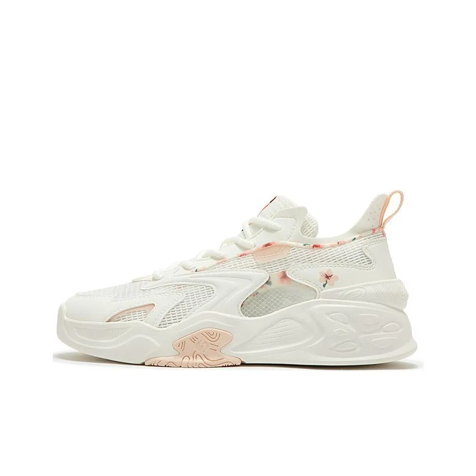 361° Jincheng Скейтборд Кроссовки Низкие Перо Белый/Персиковый Смузи Женские