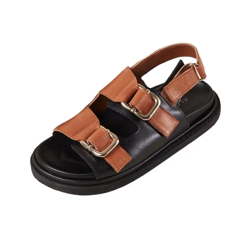 ALOHAS Strap Sandals 3.5cm Women's Brown