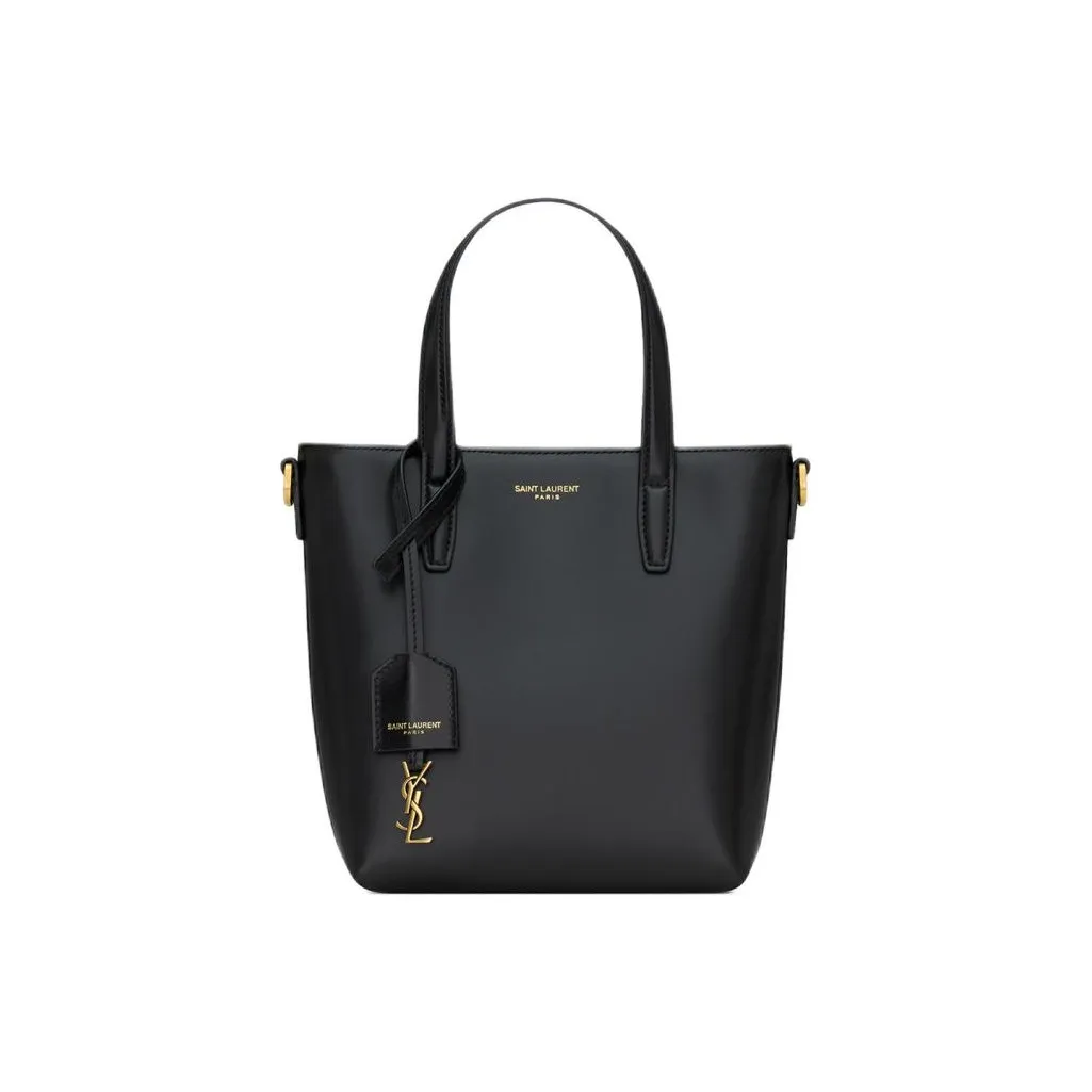 SAINT LAURENT Cow Leather Handbag Shoulder Bag Crossbody Bag Mini Women's Black