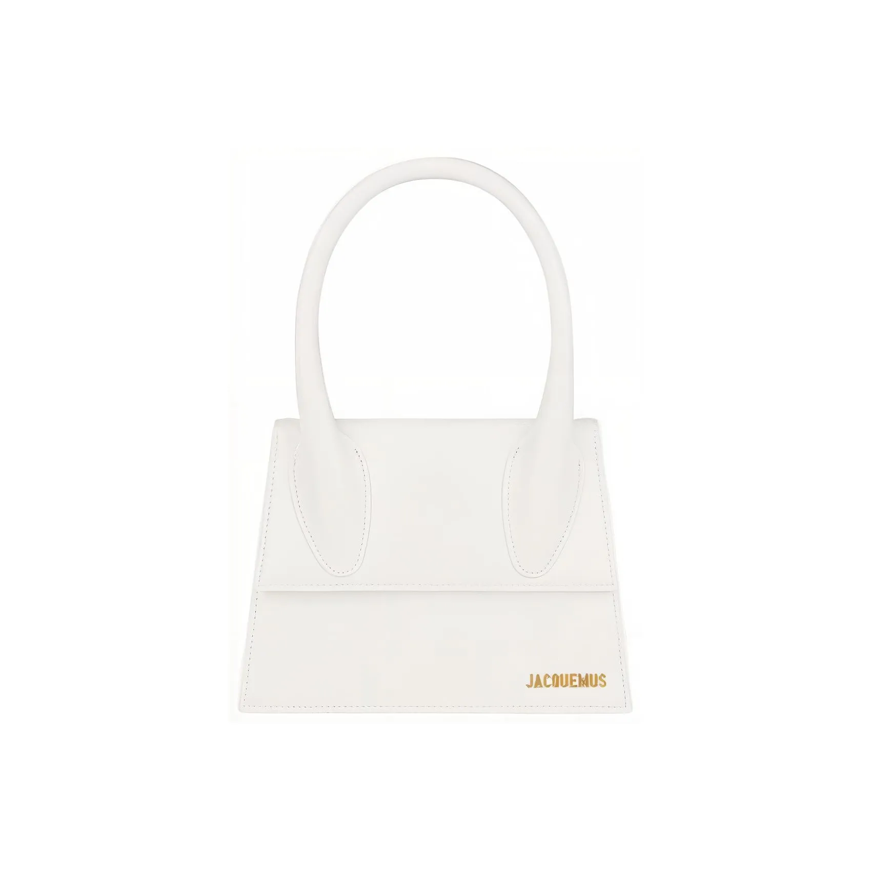 Jacquemus Le Chiquito Leather Shoulder Bag Crossbody Bag Handbag Large Size Women's White