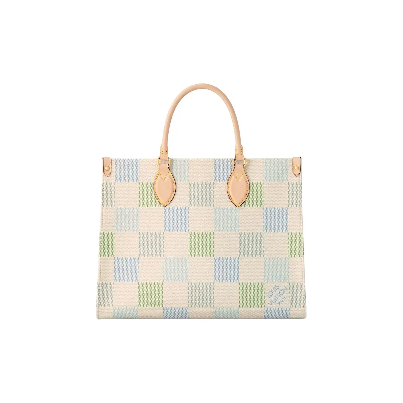LOUIS VUITTON ONTHEGO Leather Jungle Bag Tote Bag Shopping Bag Handbag Regular Women's Light Brown & Beige