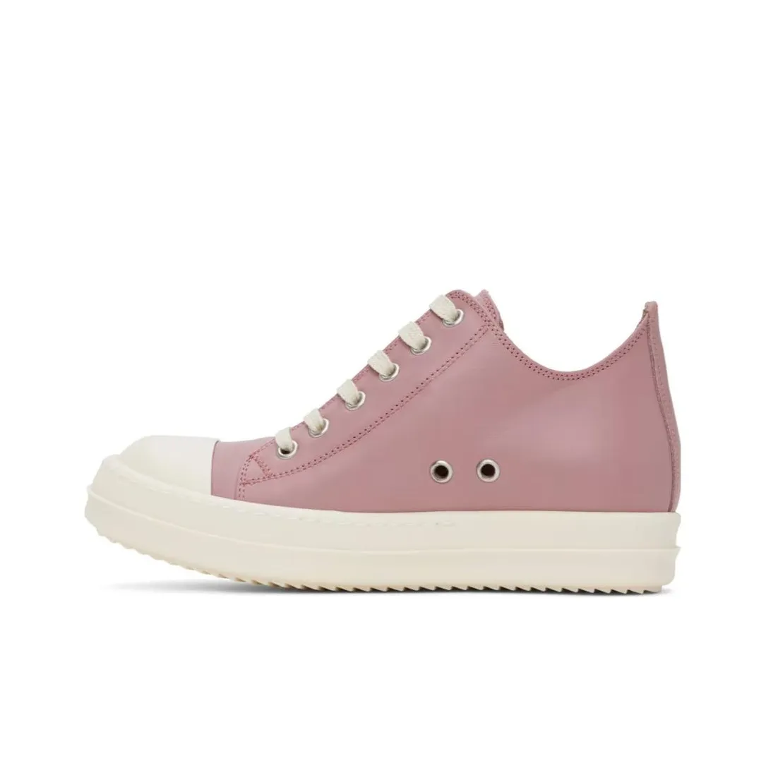 RICK OWENS Lace-up Leather Sneakers