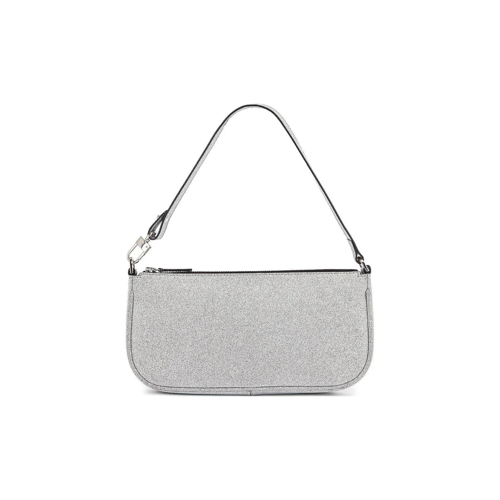 By Far Rachel Leather Handbag Shoulder Bag Women's Silver