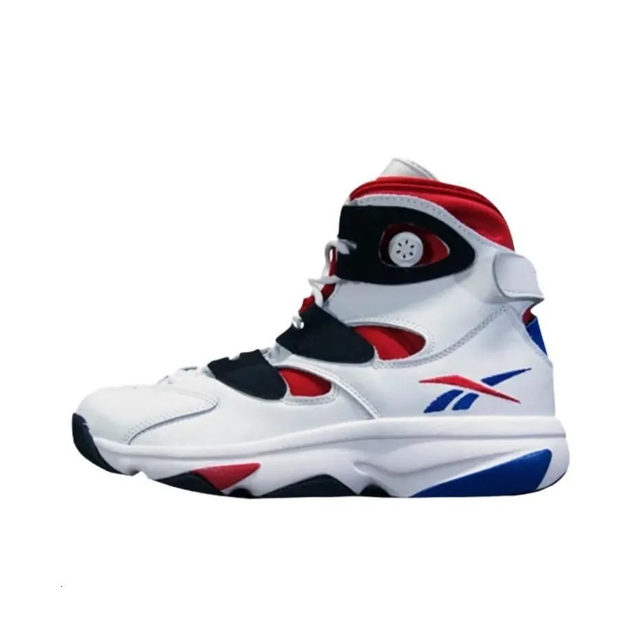 Reebok Shaq Attaq 4 High Top Vintage Basketball Shoes Unisex White