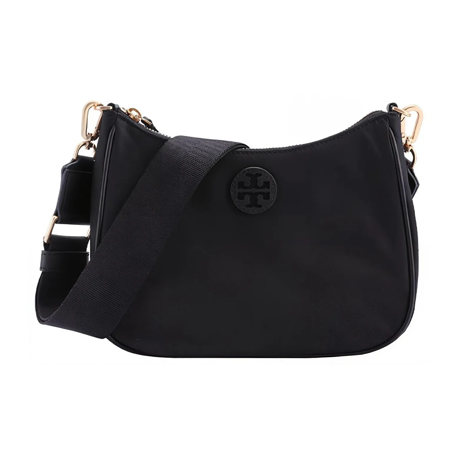 Tory Burch Нейлоновая сумка-хобо сумка через плечо женская черная