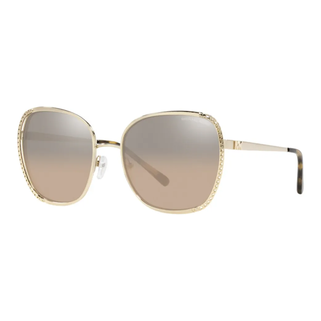 MICHAEL KORS Metal Irregular Shape Sunglasses Women's Gold