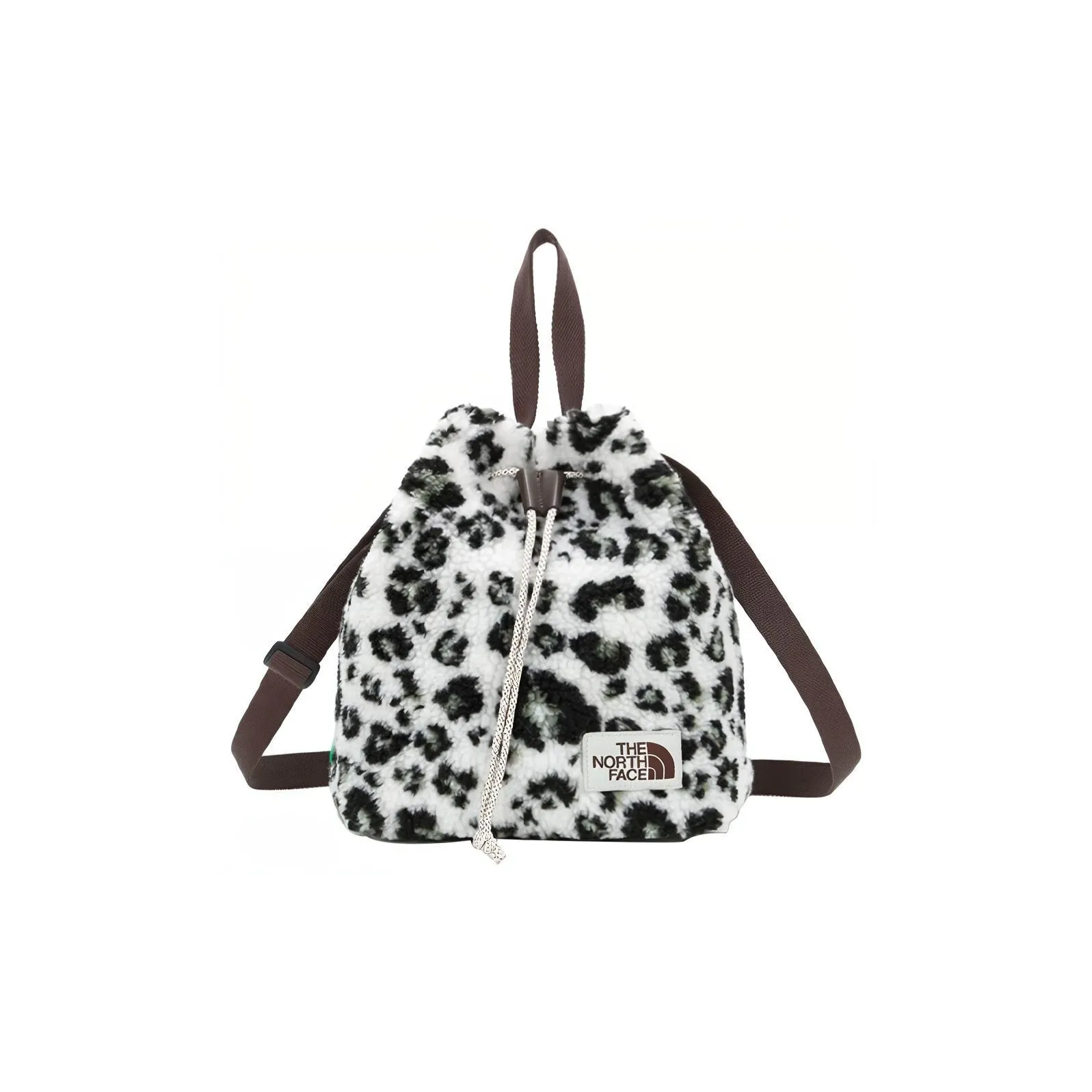 The North Face Сумка-ведро Сумка Сумка через плечо Сумка через плечо Сумка для активного отдыха Шерпа Черный Белый Леопардовый принт Унисекс