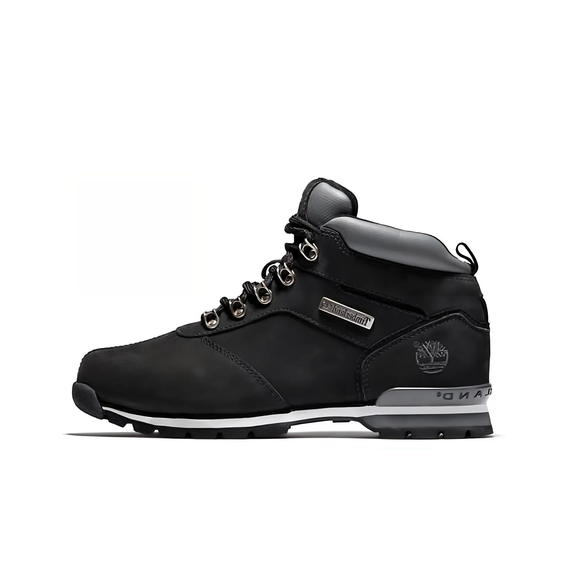 Timberland Plitrock Nubuck Cushioning Wear Resistant Mid Top Outdoor Shoes Men's Black