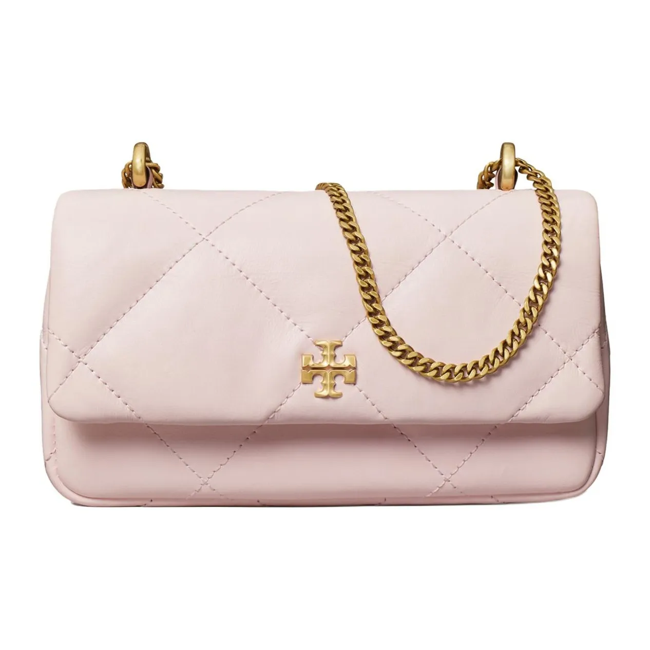 TORY BURCH Kira Cow Leather Crossbody Bag, Shoulder Bag Mini Women's Rose Pink