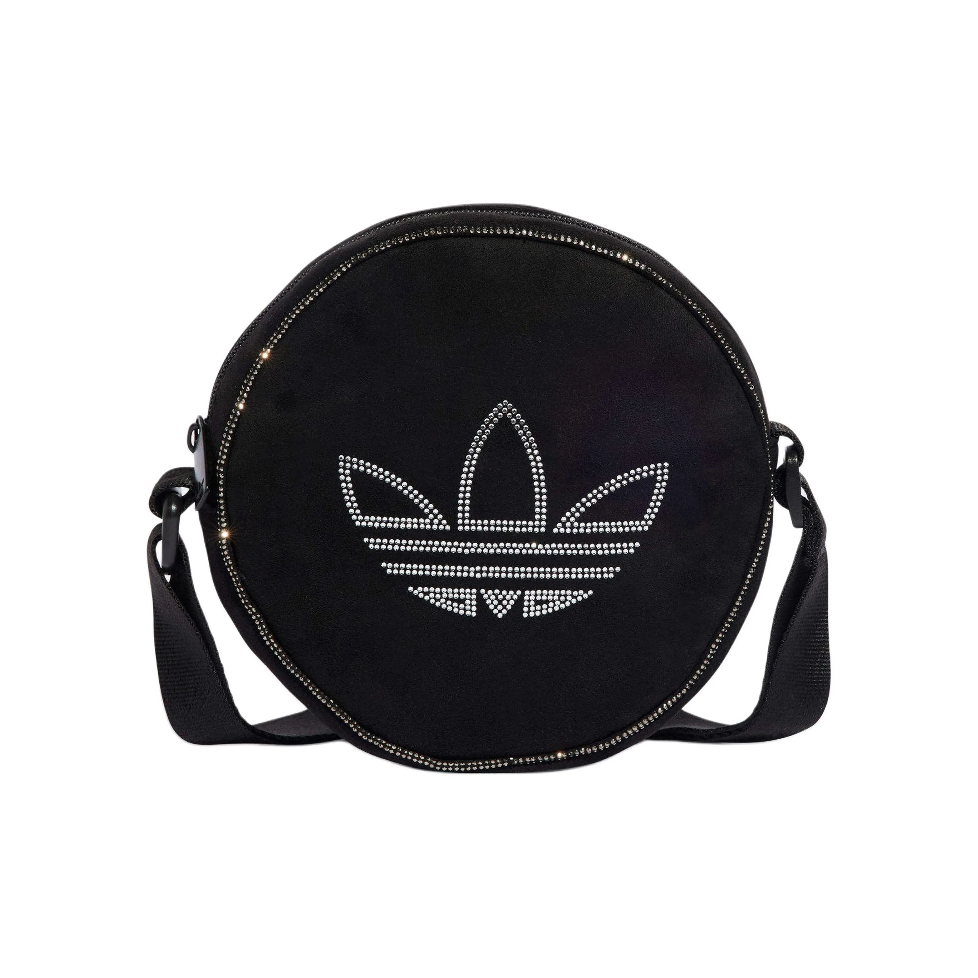 Adidas Originals Recycled Eco Friendly Polyester Small Round Bag Shoulder Bag Crossbody Bag Regular Women's Black