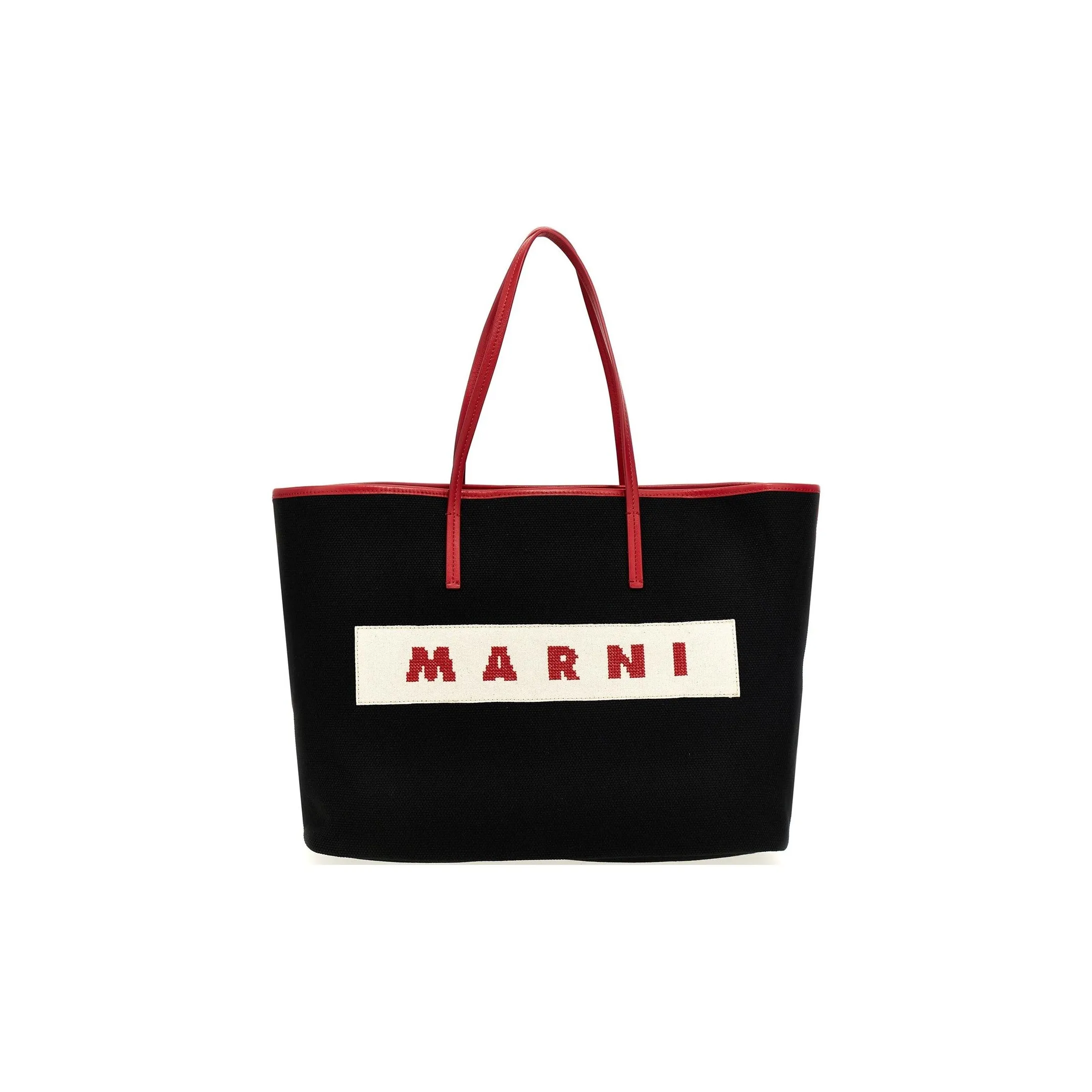 MARNI Canvas Tote Bag Shopping Bag Shoulder Bag Handbag Women's Multicolor