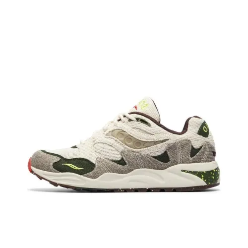 Saucony Grid Shadow 2 Беговые кроссовки Низкие Зеленые, Коричневые и Красные Унисекс