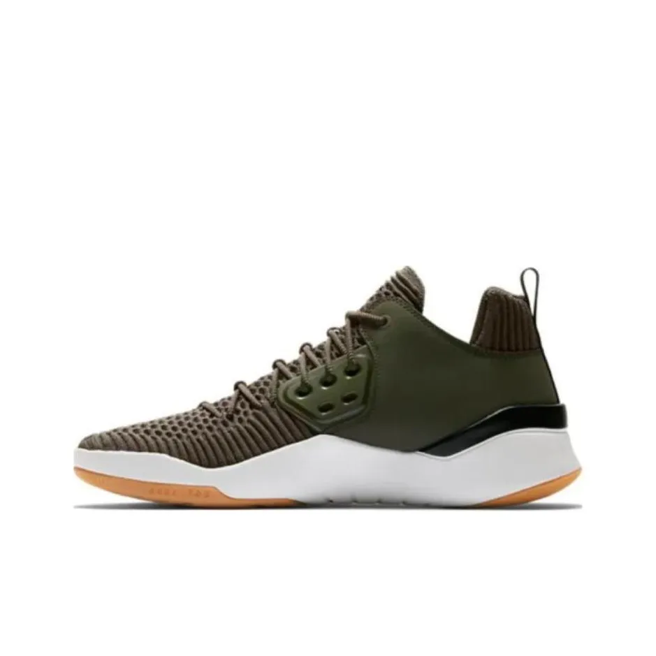 Jordan DNA LX Air Jordan Амортизация Износостойкие Низкие Баскетбольные Кроссовки Мужские Хаки