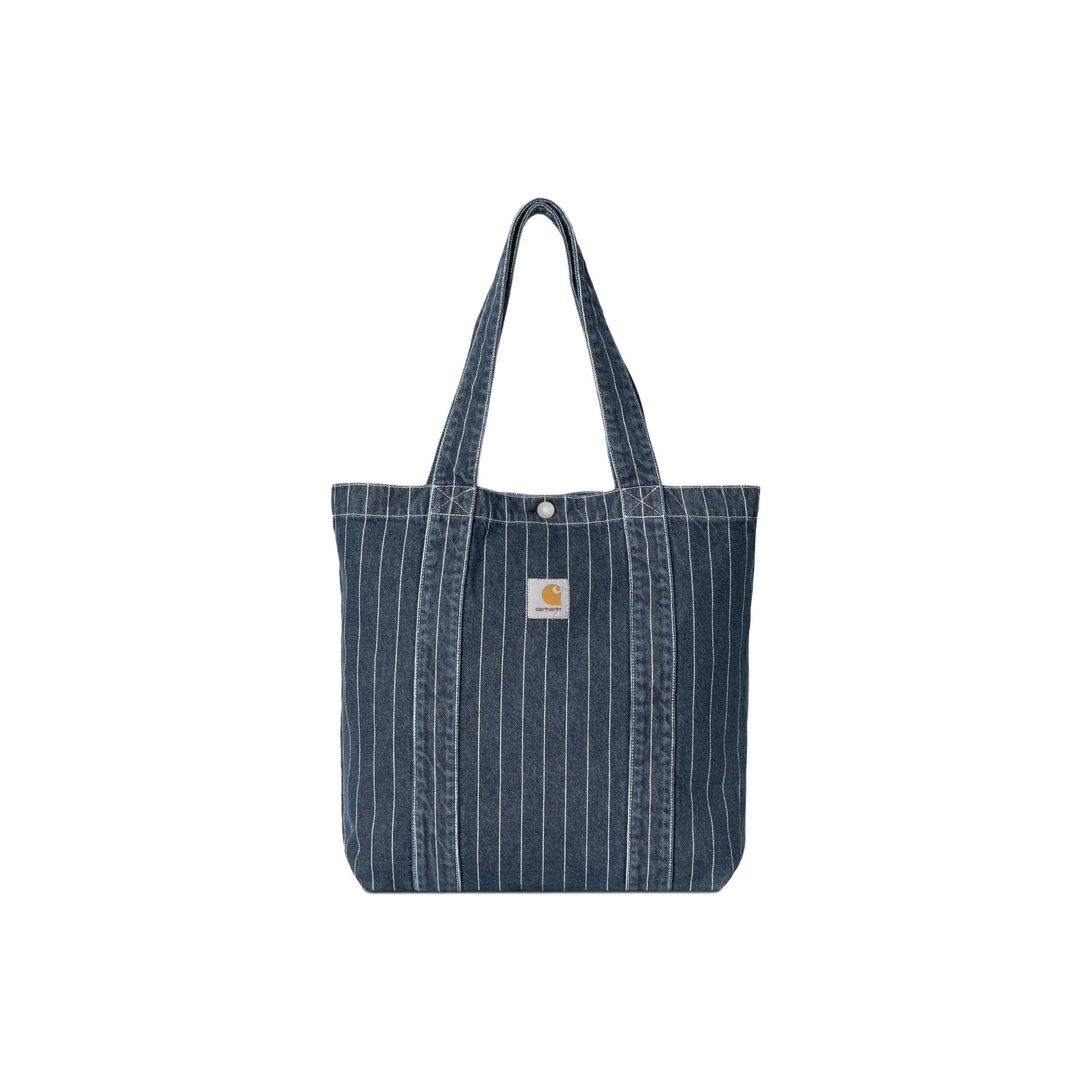 Carhartt WIP Cotton Tote Bag Shopping Bag Shoulder Bag Handbag Regular Men's Blue & White