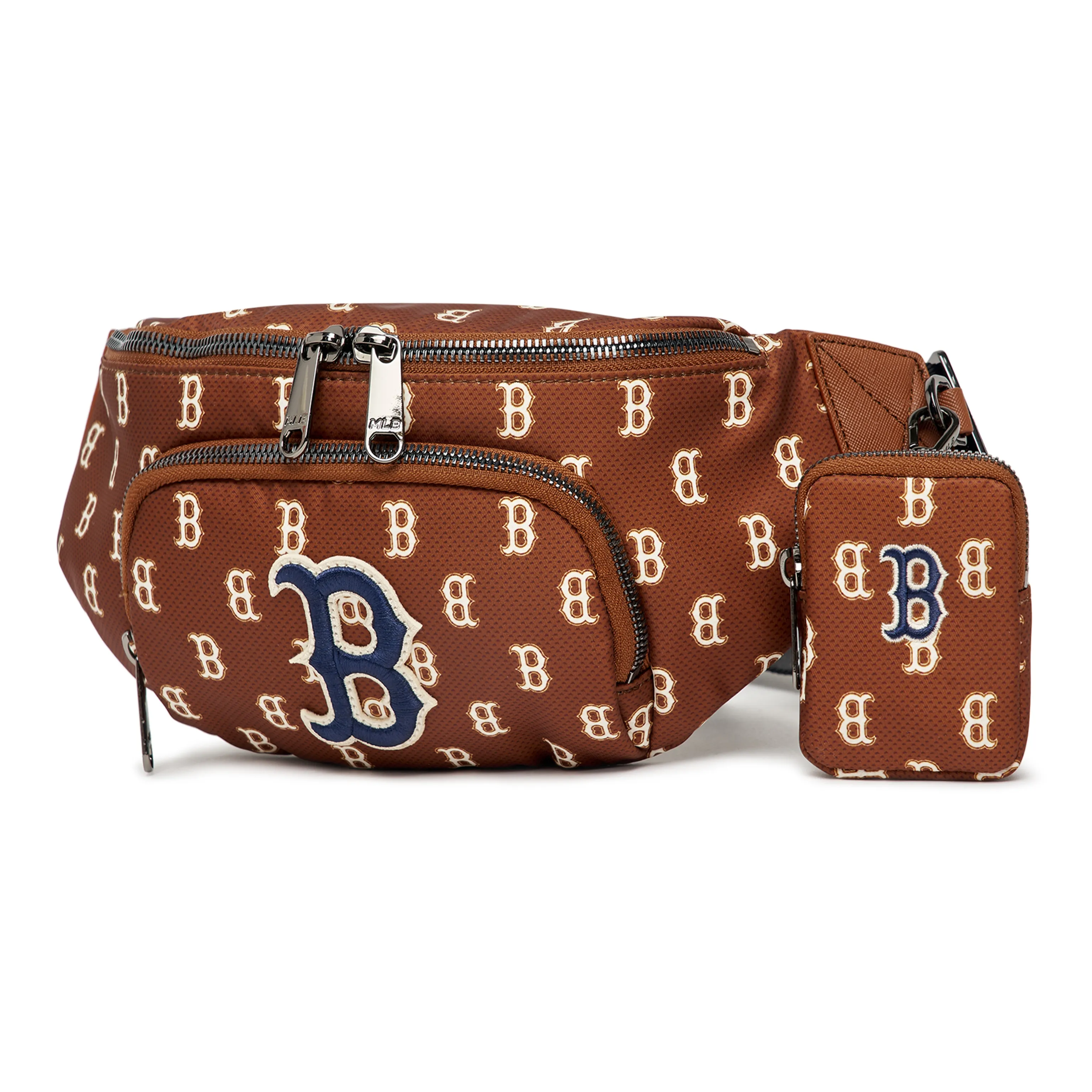 MLB MONOGRAM Коллекция Полиэстер Сумка через плечо Сумка Банка Обычная Унисекс Коричневый