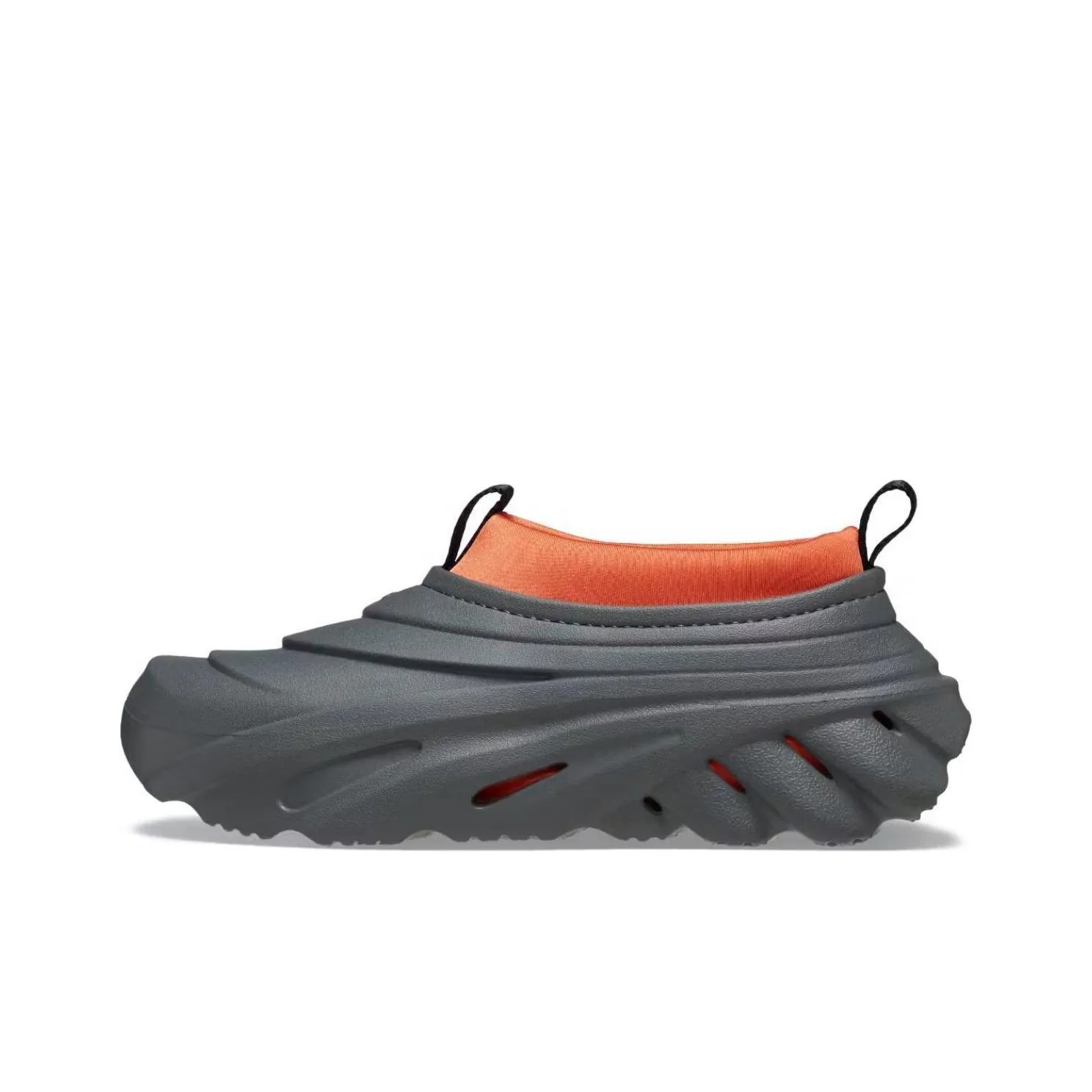 Crocs Echo Storm Abrasion Resistant Low Top Casual Shoes Men's Gray Orange