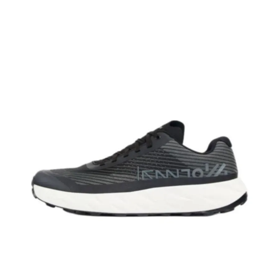 NNormal Kjerag Cushioning, Slip Resistant, And Abrasion Resistant Low Top Running Shoes Unisex Black Gray