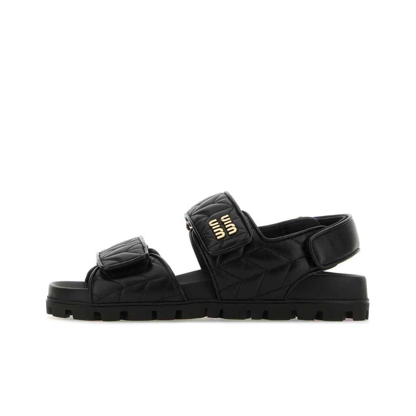 MIU MIU Matelassé Leather Sandals