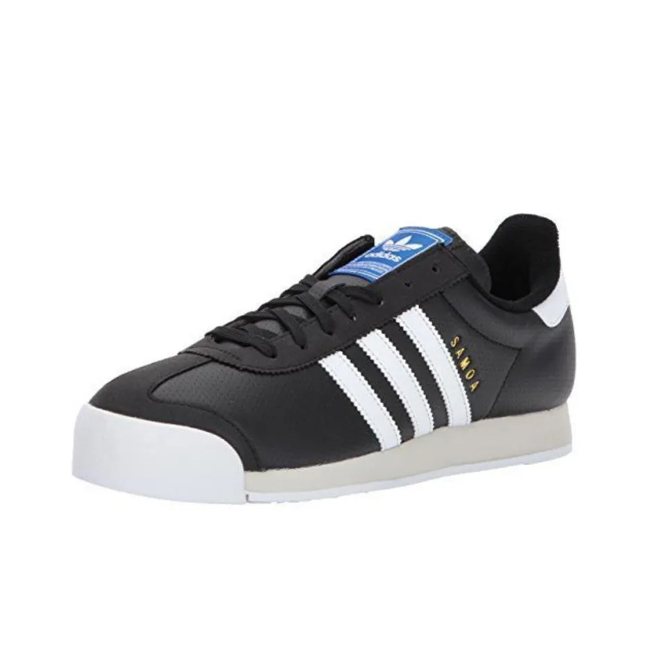 Adidas Originals Samoa Амортизация Износостойкие Низкие Кроссовки для скейтбординга Мужские Черно-белые