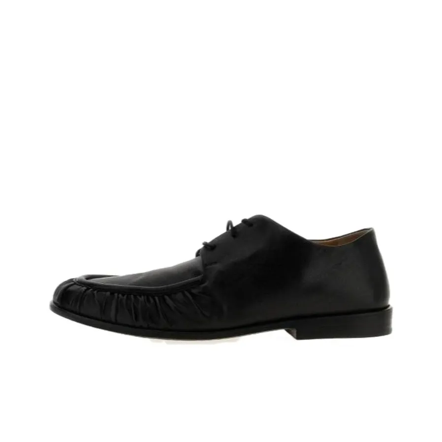 Marsèll Round Toe Ruched Lace Up Shoes