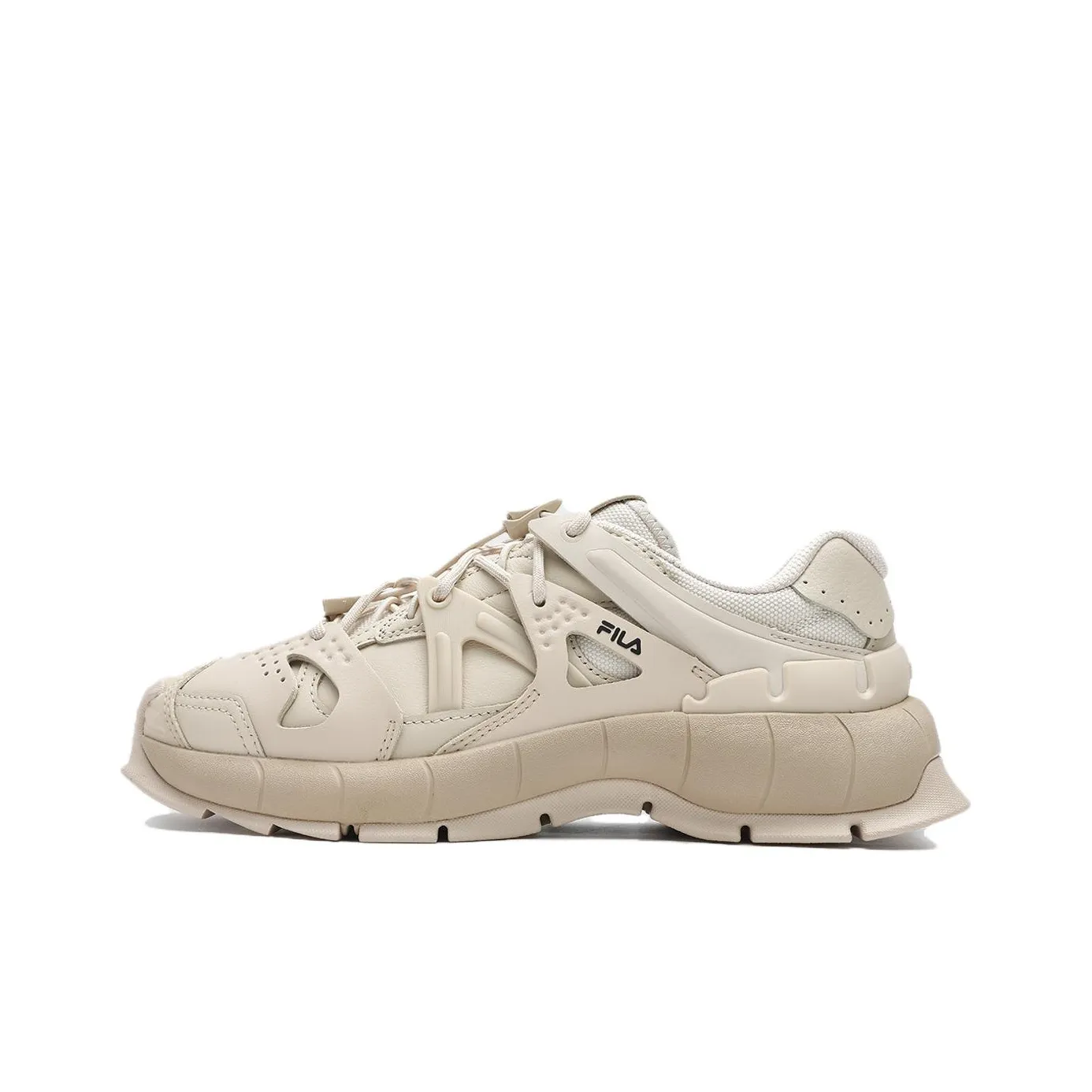 FILA INSETTO Wear Resistant Low Top Chunky Sneakers Women's Beige