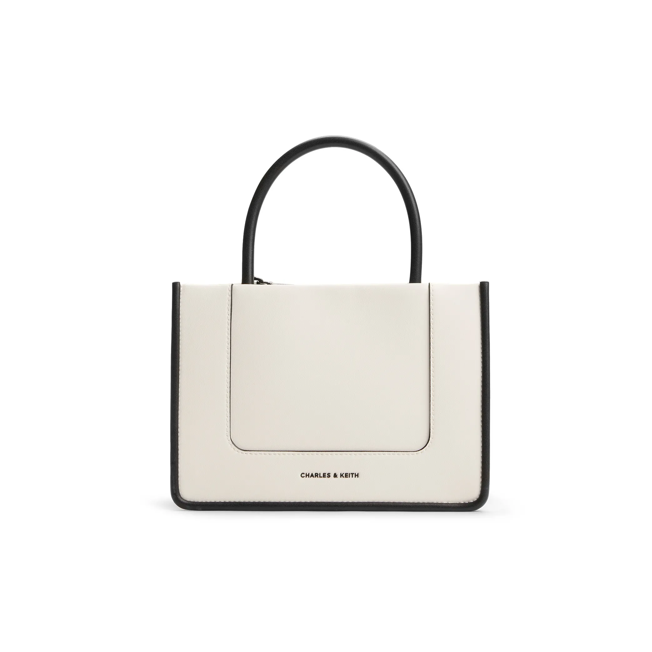 CHARLES KEITH ПУ (полиуретан) Сумка через плечо среднего размера женская кремово-молочно-белая